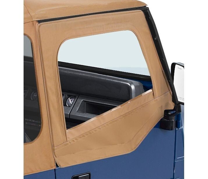 Upper Fabric Half Doors - Jeep 1988-95 Wrangler YJ - Bestop