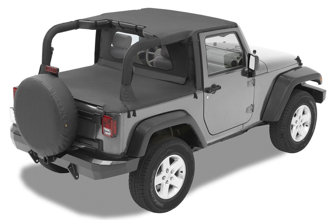 Header Standard Targa Style Bikini Top - Jeep 2007-09 Wrangler JK; 2-Door -  Bestop | Leading Supplier of Jeep Tops u0026 Accessories