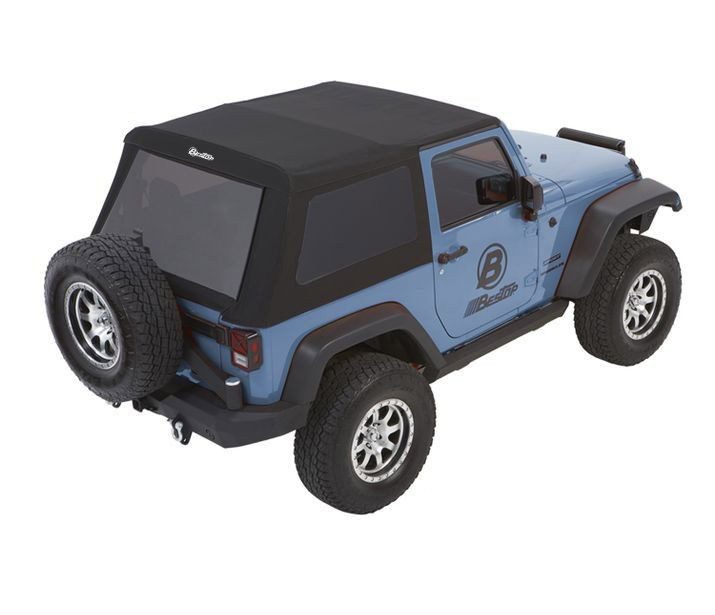 Trektop® Glide™ Slantback Soft Top Jeep 2007-2018 Wrangler JK - Bestop |  Leading Supplier of Jeep Tops & Accessories