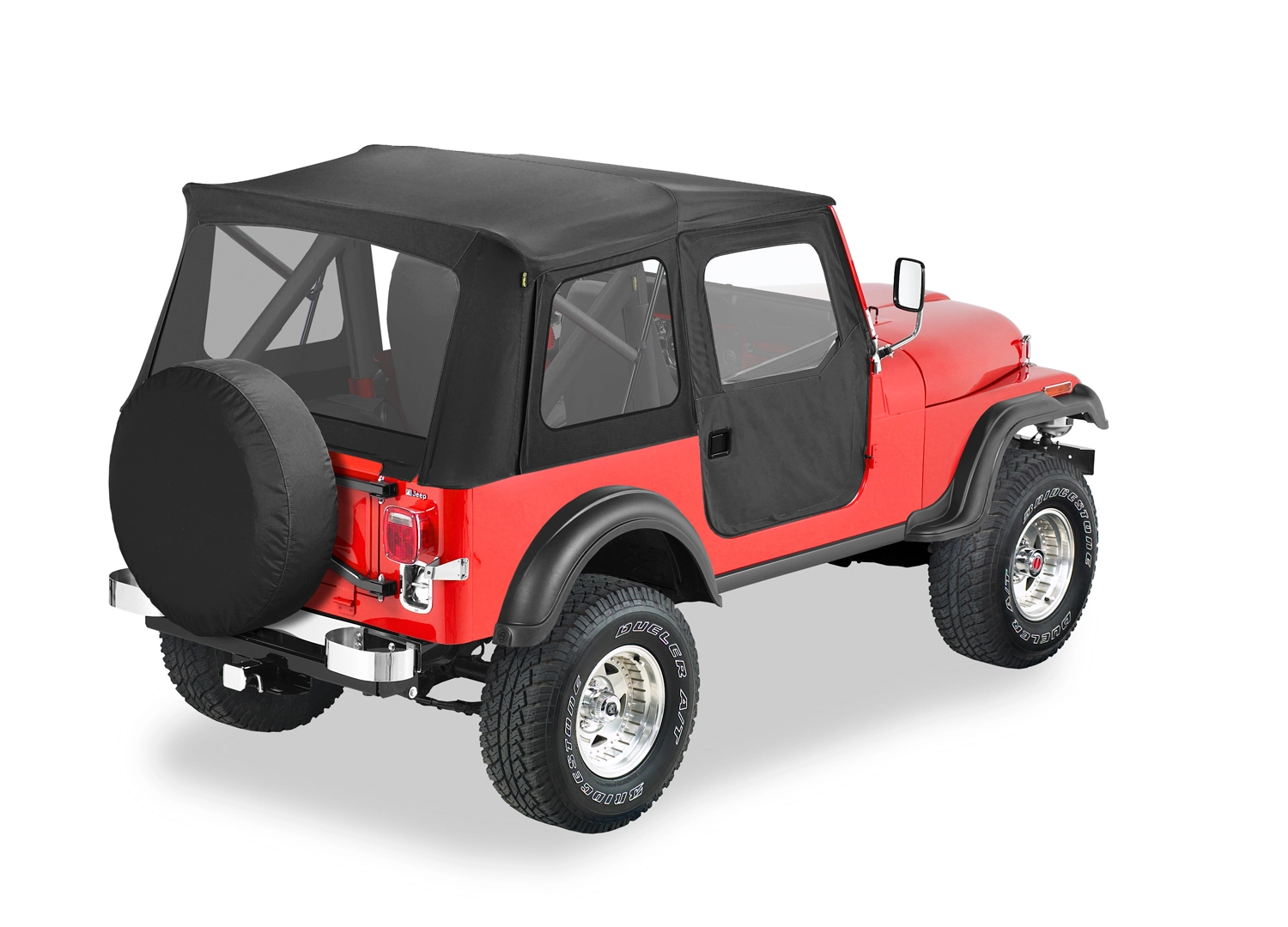 Supertop® Classic Squareback Soft Top Jeep 1955-1975 CJ5; Willys 1952-1962  M38A1 - Bestop | Leading Supplier of Jeep Tops & Accessories